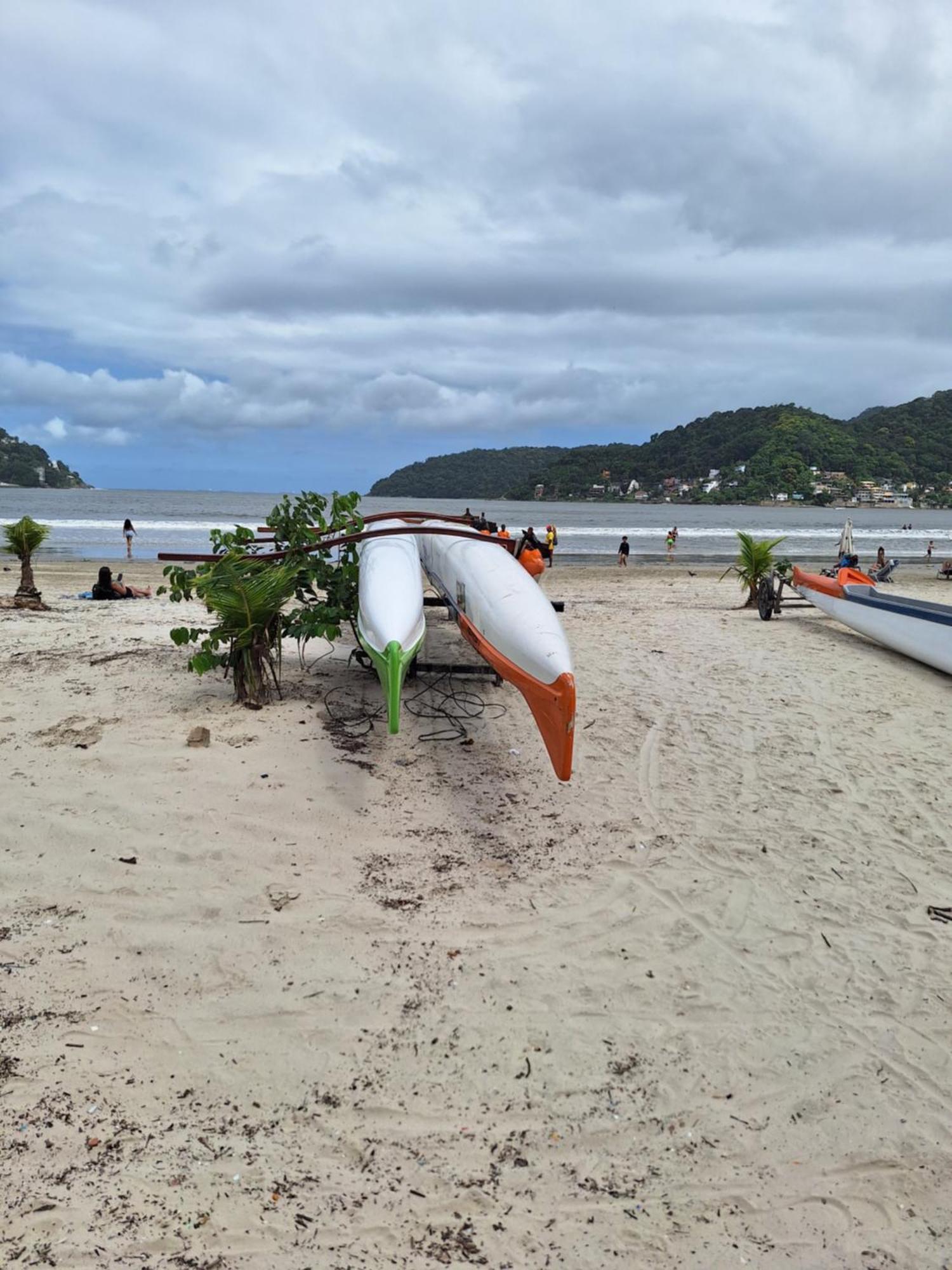 Pe Na Areia Gonzaguinha Sao Vicente Apartment ภายนอก รูปภาพ